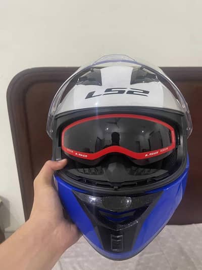 LS2 FF806 Fusion Gloss White Blue