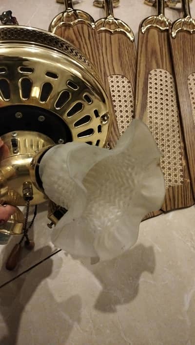 fancy drawing room fan four wings