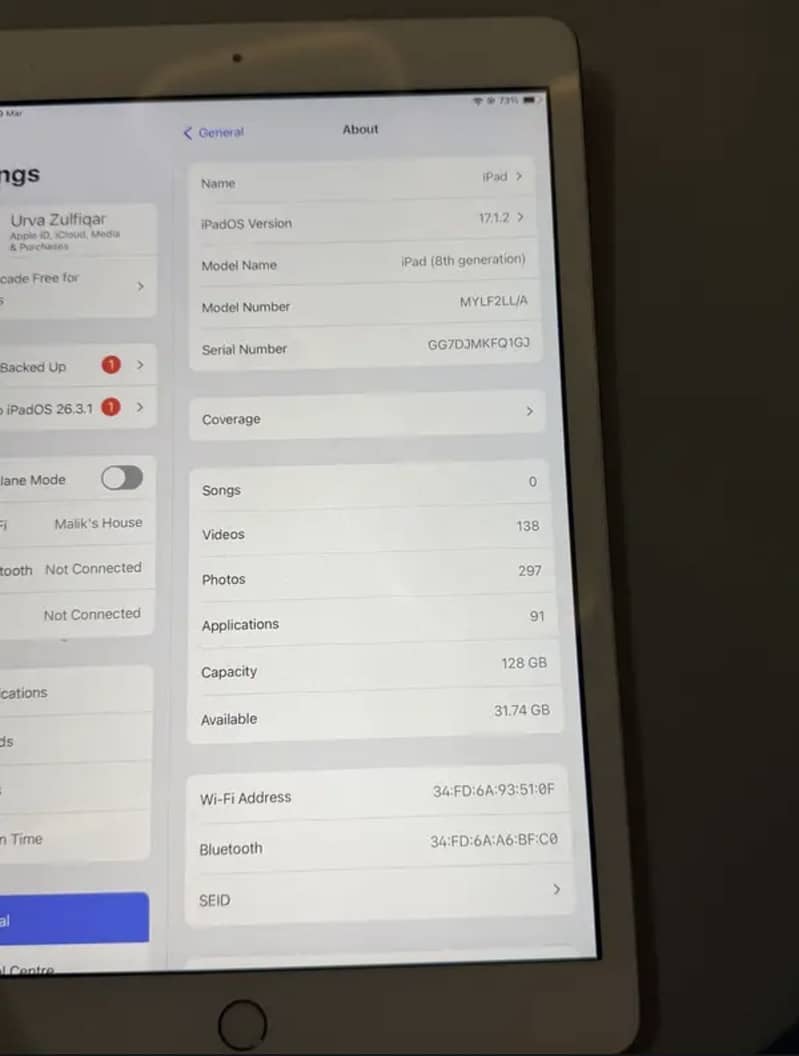 Ipad 8th generation 1