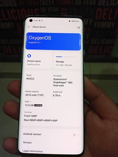 oneplus 8 pro 12/256