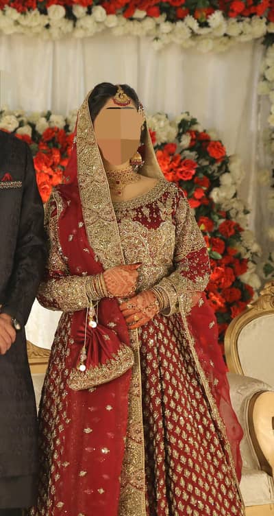 luxury Zebaish Bridal dress.