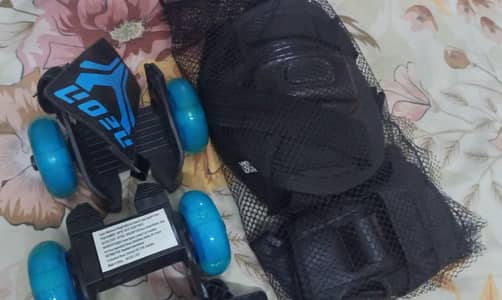 neon blue street roller