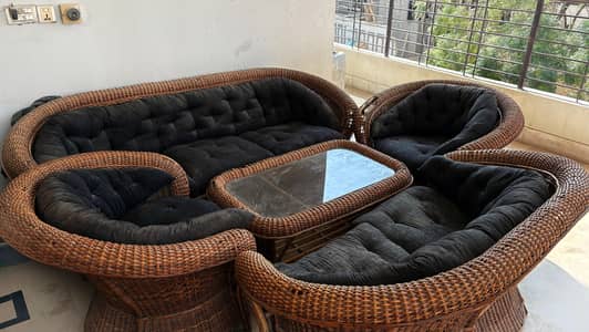7 seater sofa set with a table (Perfect for Terrace & Outdoor)