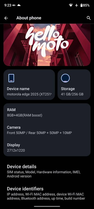Motorola New Model just box open portrait Camera beast sale or exchang