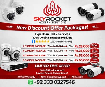 CCTV Camera Installation in Karachi HD Security Cameras Packages