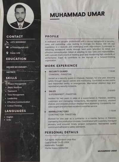 need for jobs
