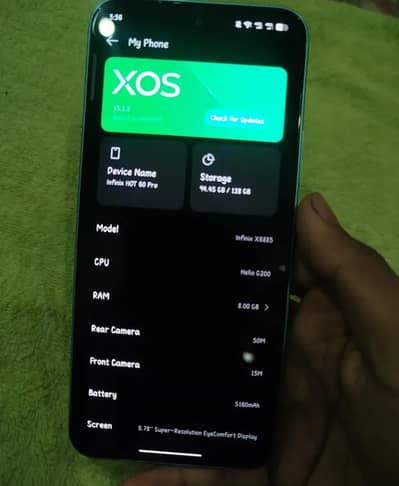 Infinix Hot 60 pro  Complete saman 10/10 Sealed 8 mahine warrenty