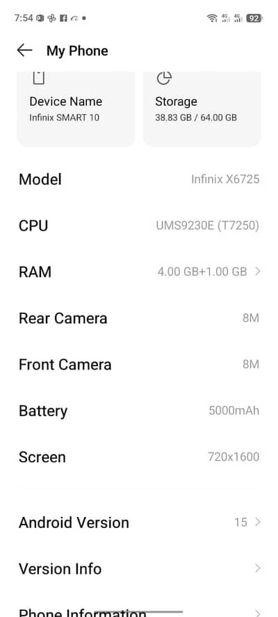 infinix X6725