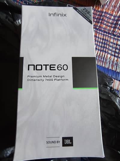 Infinix Note 60 Full warranty one day used