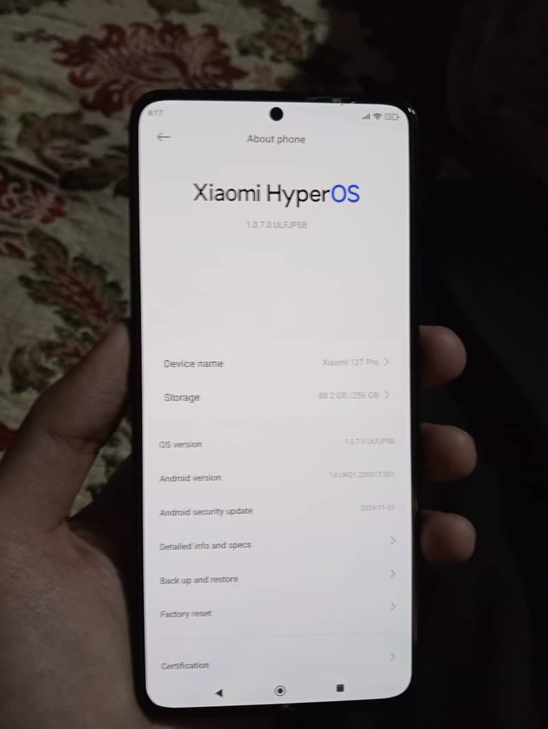 Xiaomi 12 t pro patch 5