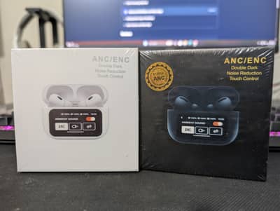 A9 TWS Touchscreen Earbuds with ANC & ENC - Box Packed
