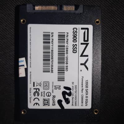120 GB, SSD, SATA lll, 6Gb/s