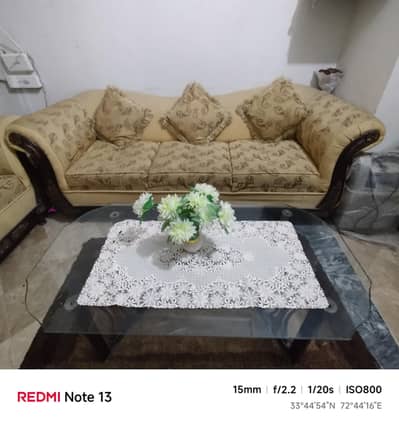 5 seater sofa, deewan & table for sale