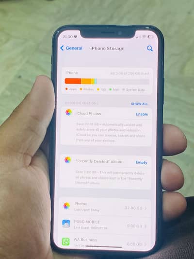 IPHONE X 256 gb