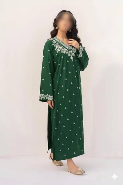 2 Pcs Women's Unstitched Embroidered Suit – Stylish & Premium Quality