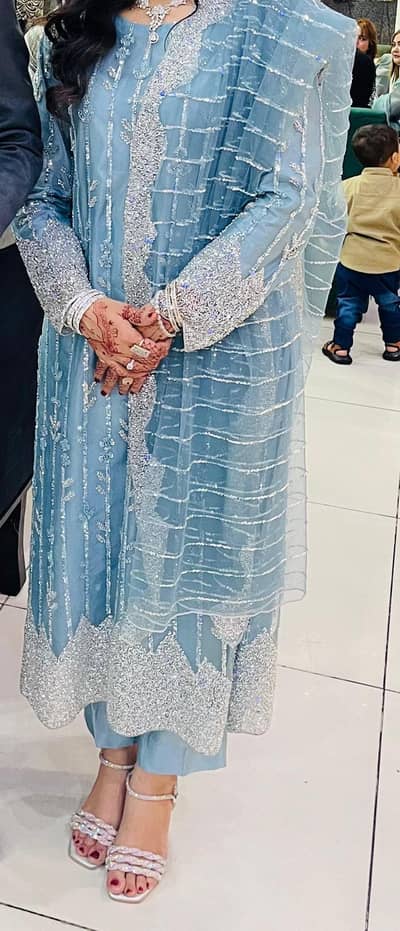 embroidered Waleema/ party wear Formal dress