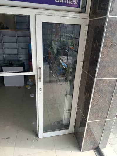 aluminum door or front elevation