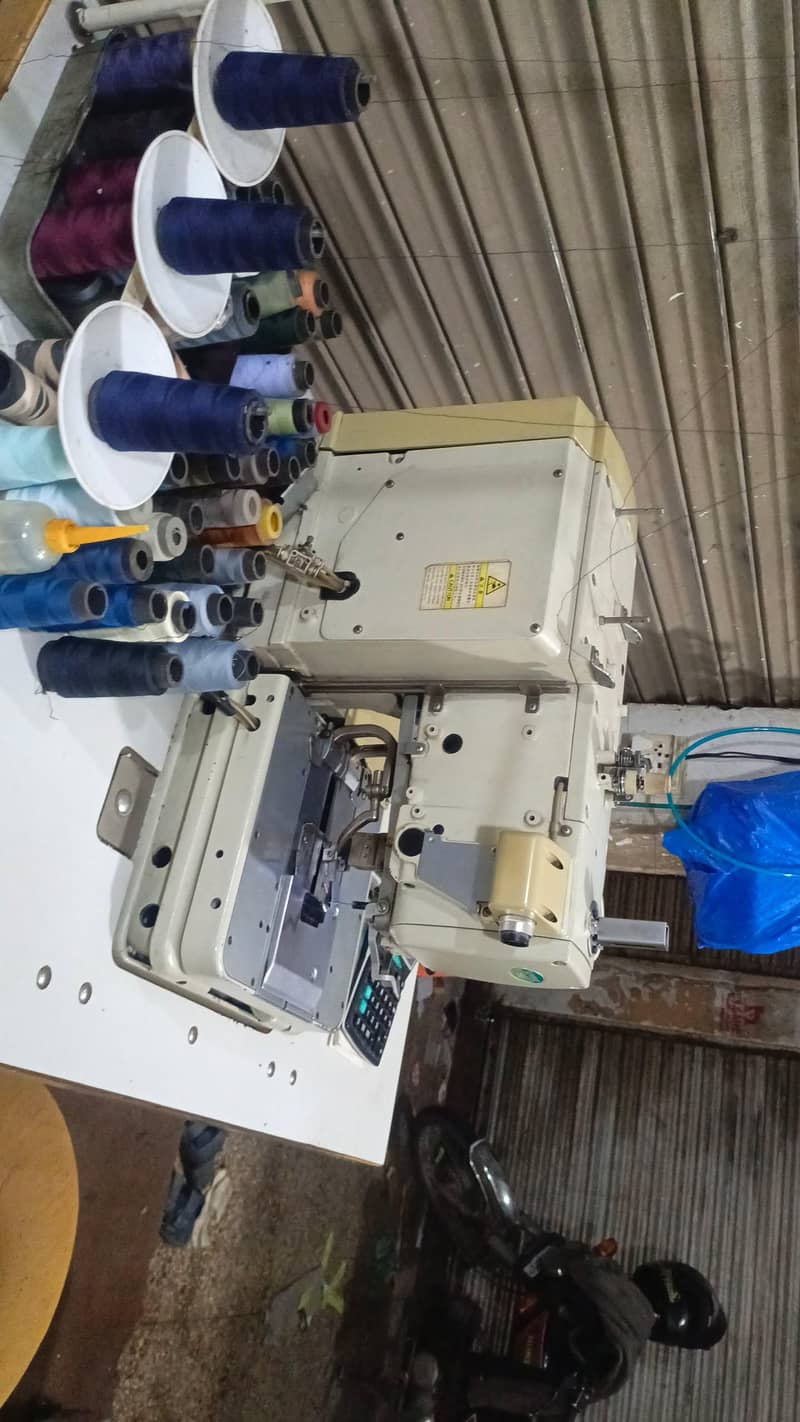 Eyelet 9820 button machine & feusing plant 1
