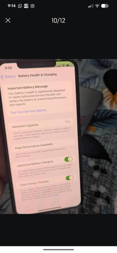 xs max original pull out panel just minor top corner shade