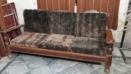 Wooden sofa set