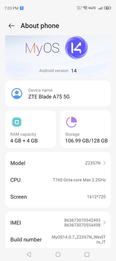 4 plus 4 gb ram 128 rom 5g