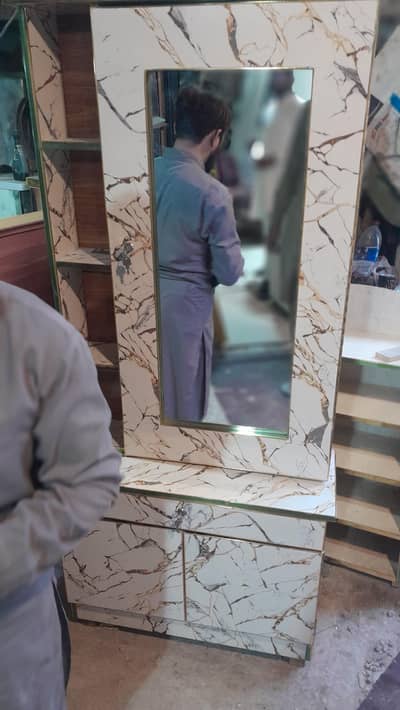 dressing mirror + wardrobe