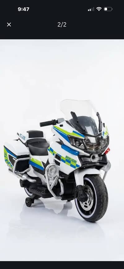 Kids Police Bike Ride On – Electric Motorcycle – Excellent Condition