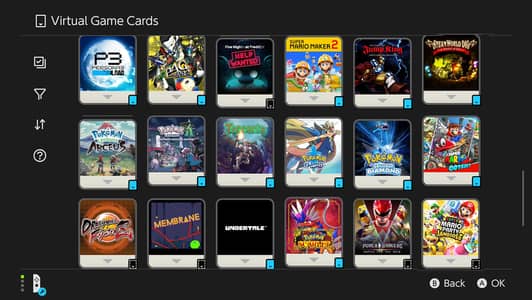 Nintendo Switch Game Virtual Card Rental