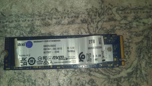 NV2 Kingston SSD 2tb storage device