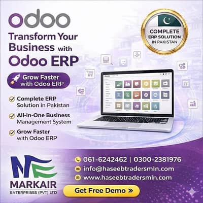 Markair ERP Software (Odoo, 18) complete