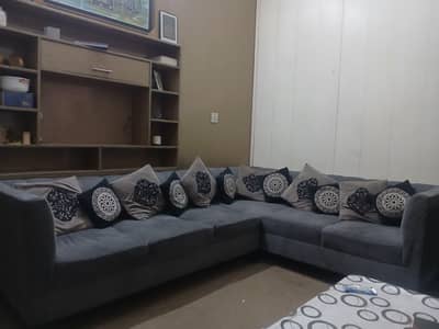 • 2 L Shape 6 Seater Sofa •