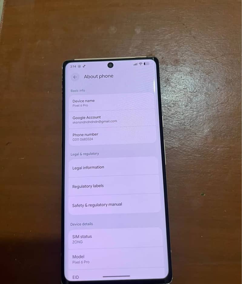 Google pixel 6 pro 8