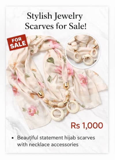 Elegant and beautiful scarf for girls.