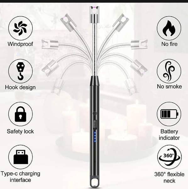 Electric Rechargeable Flexible Lighter (Windproof)