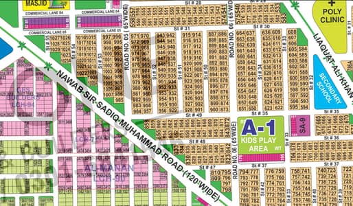 Prime Location Plot in Sector A Kanal CORNER EXTRA LAND with 120 ft road and Ideal for Living & Investment