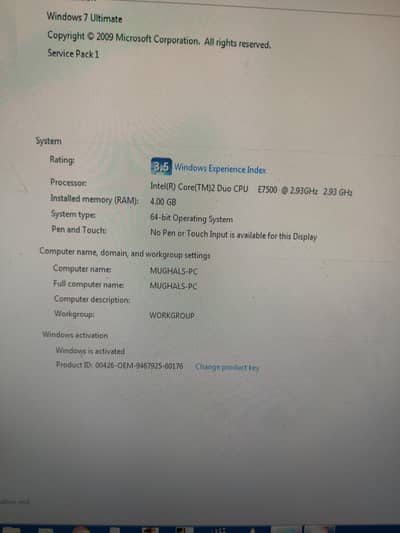 Core 2 duo Desktop PC 4GB Ram 160GB Hard