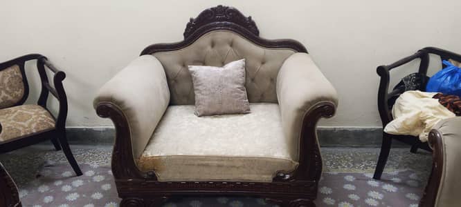 7 seater sofa set and table and site tables