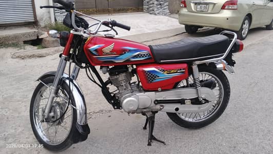 Honda CG 125 2023 (2024 Registered) – Neat & Clean Bike for Sale