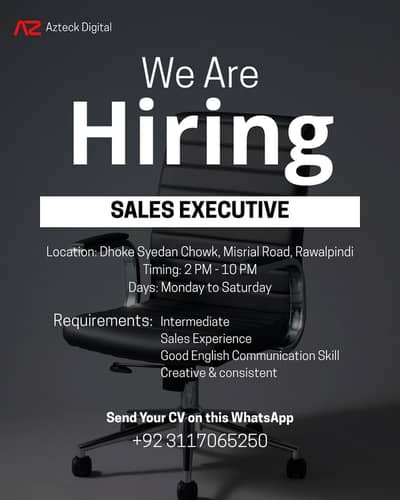 Urgent Hiring Sales Executive