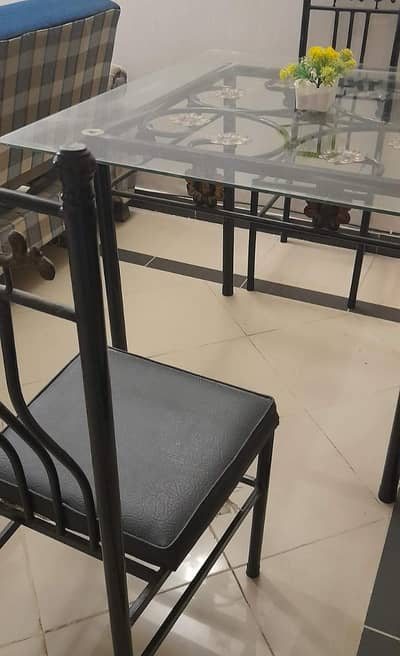 wrought iron dining table