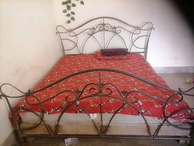 iron king bed with mattress