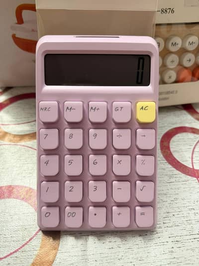 calculator pink colour