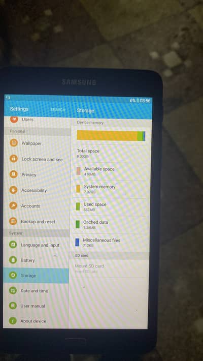 Samsung galaxy tab A06