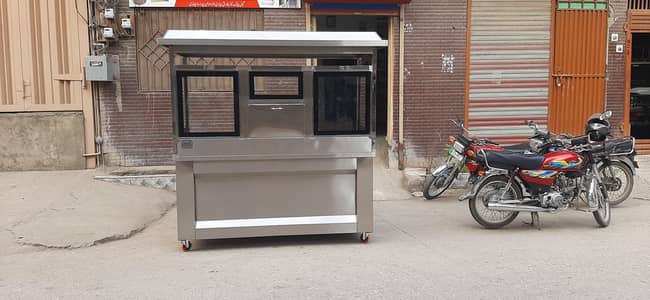 Biryani Chips, Showrma Burger and Fries Counter