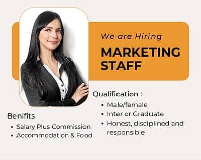 Email marketing staff required urgent need limit seat for females