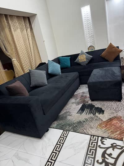 L-Shaped Sofa Set | Urgent For Sale | Lush Condition