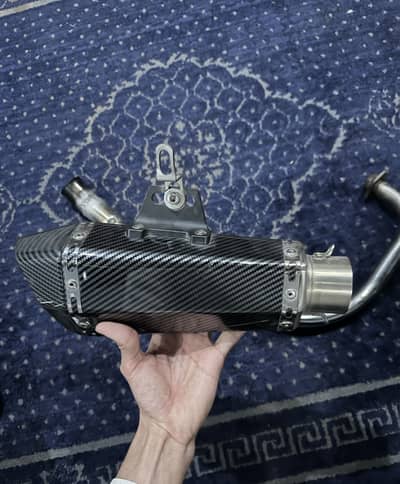 cb 150 f bent pipe with original akrapovic exhaust