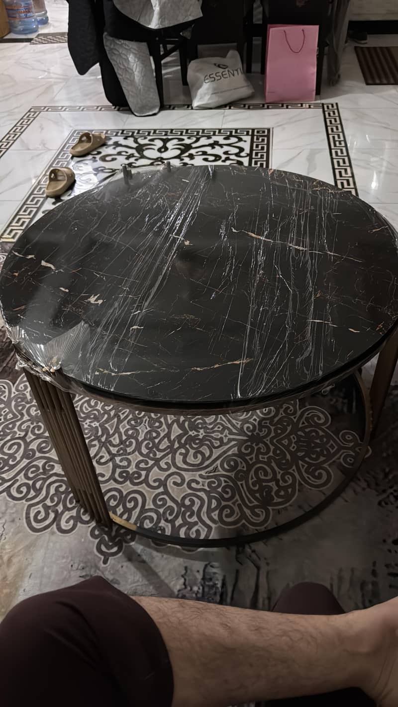 Coffee Table (Round Marbel Table) Centre Table 1