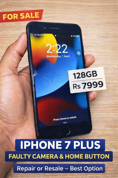 iPhone 7 Plus 128GB Cheap – Faulty [Non-PTA](Read Details)