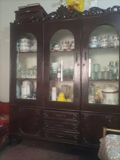 showcase for crockery.